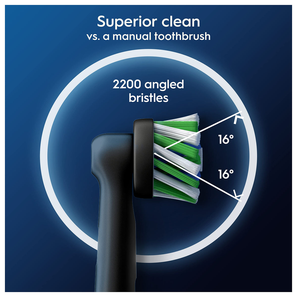 Oral-B Pro Cross Action Electric Toothbrush Heads, 4 Count, Black