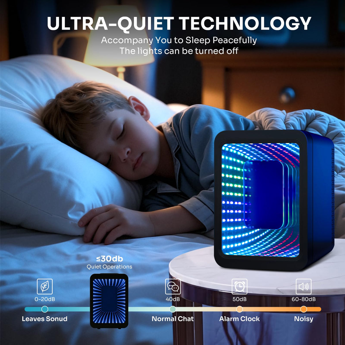4 Liter Mini Fridge with RGB LED Mirror, AC/DC Skincare Fridge