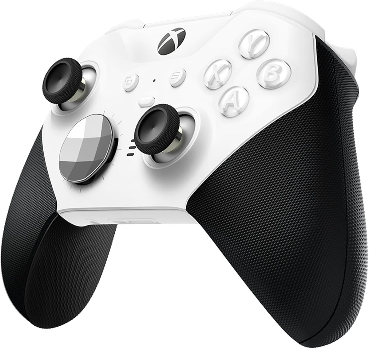 Xbox Elite Bluetooth Wireless Controller Series 2 - Core Edition (White) for PC, Series X|S, One, Windows 10, Mobile, Adjustable Tension Thumbsticks, Shorter Hair Trigger Locks, Rubberized Grip