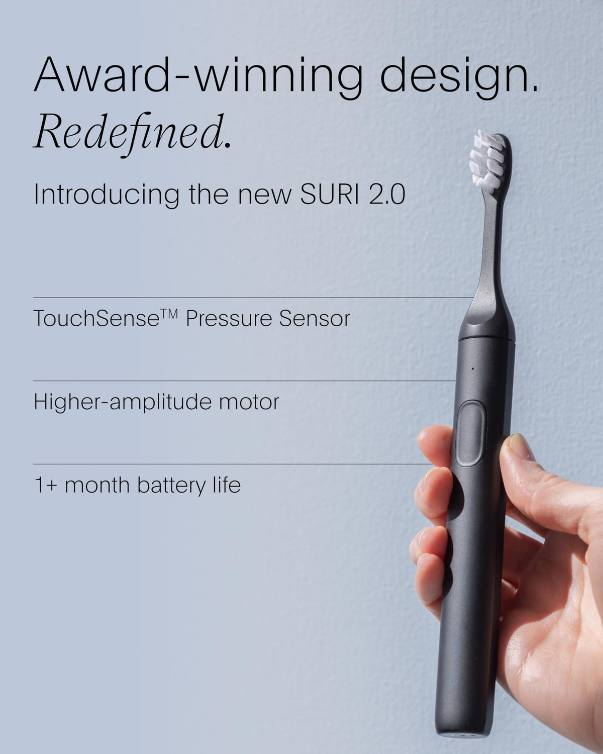 SURI Recyclable Electric Toothbrush Heads | Core & Pro Compatible | Long Lasting Replacement Heads | Pack of 3 | Winter Fern