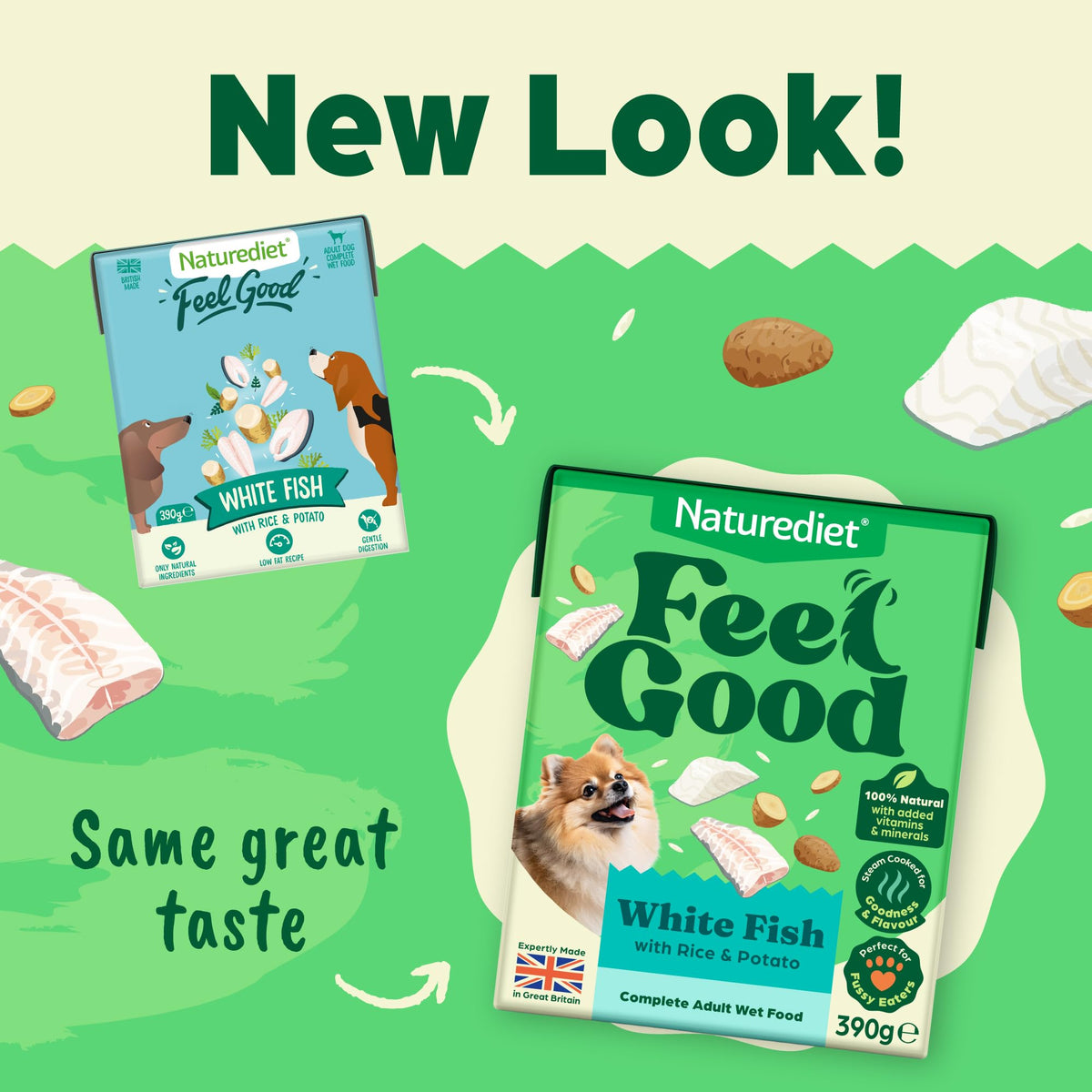 Naturediet Feel Good Wet Dog Food Selection Pack, 390g x 16 Cartons