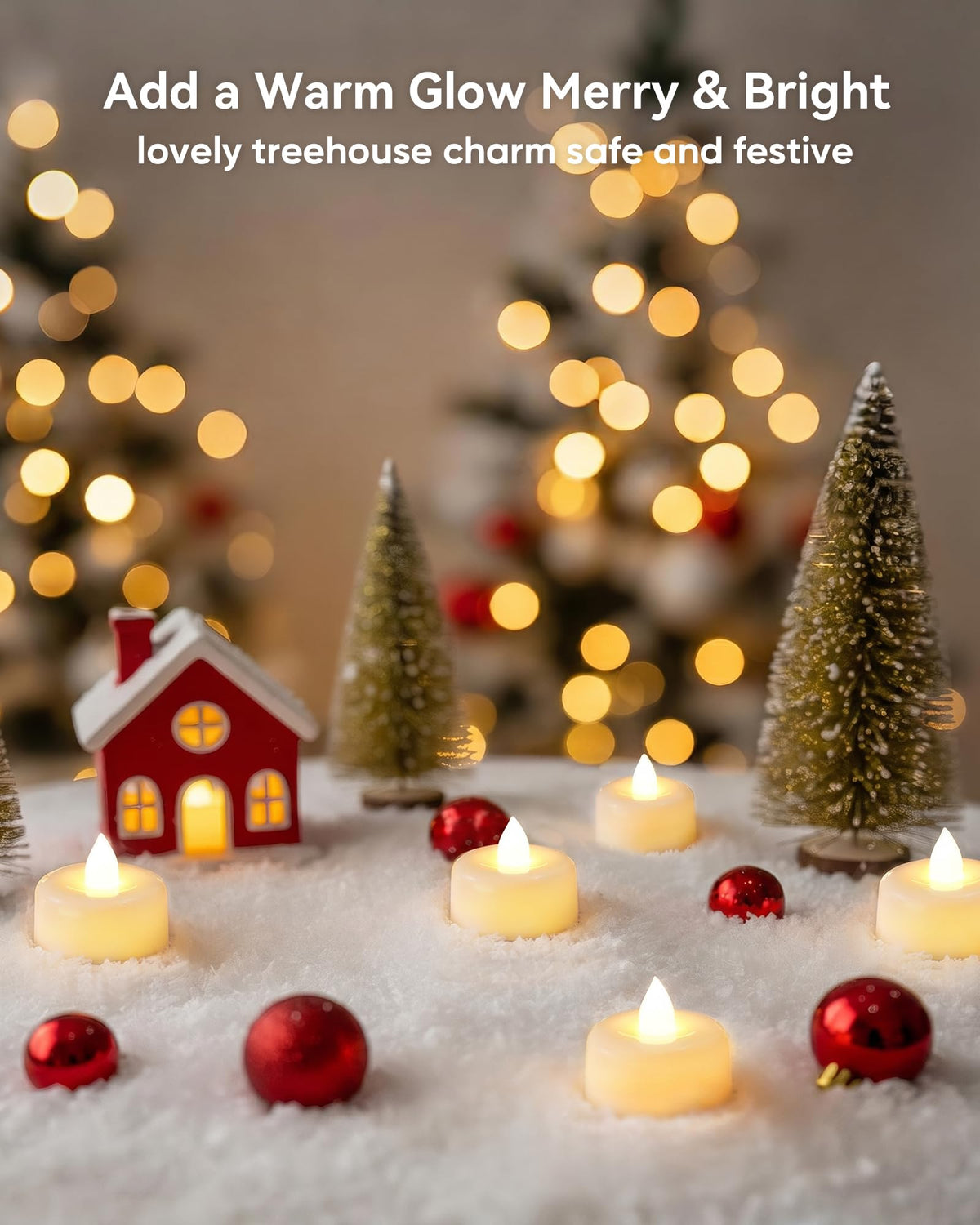AMAGIC 24 Pack Battery Operated Flameless LED Tea Lights Candles Electric