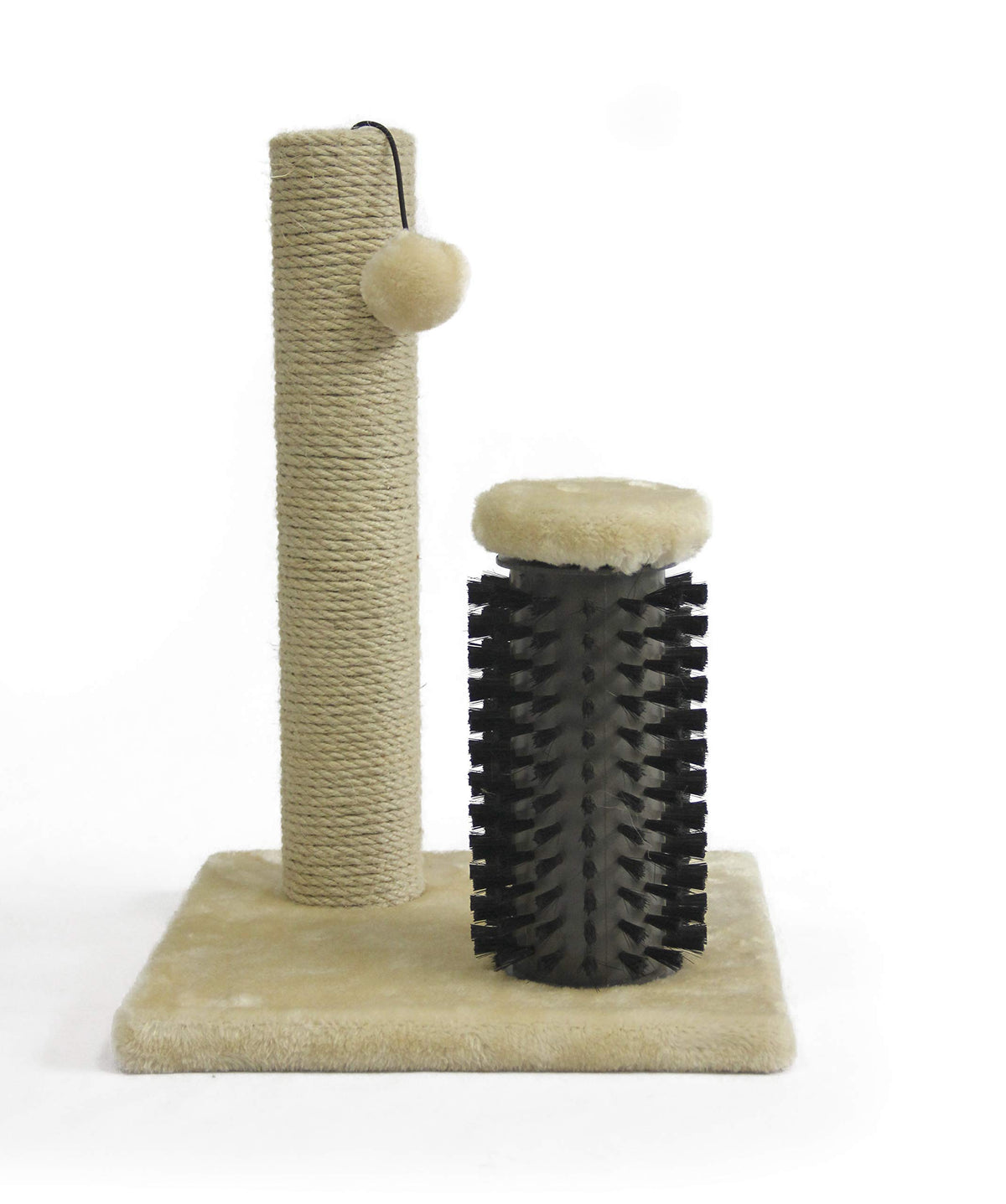Amazon Basics Cat Scratching Post for Indoor Cats, Standard with Dangling Toy, 80 cm, Grey