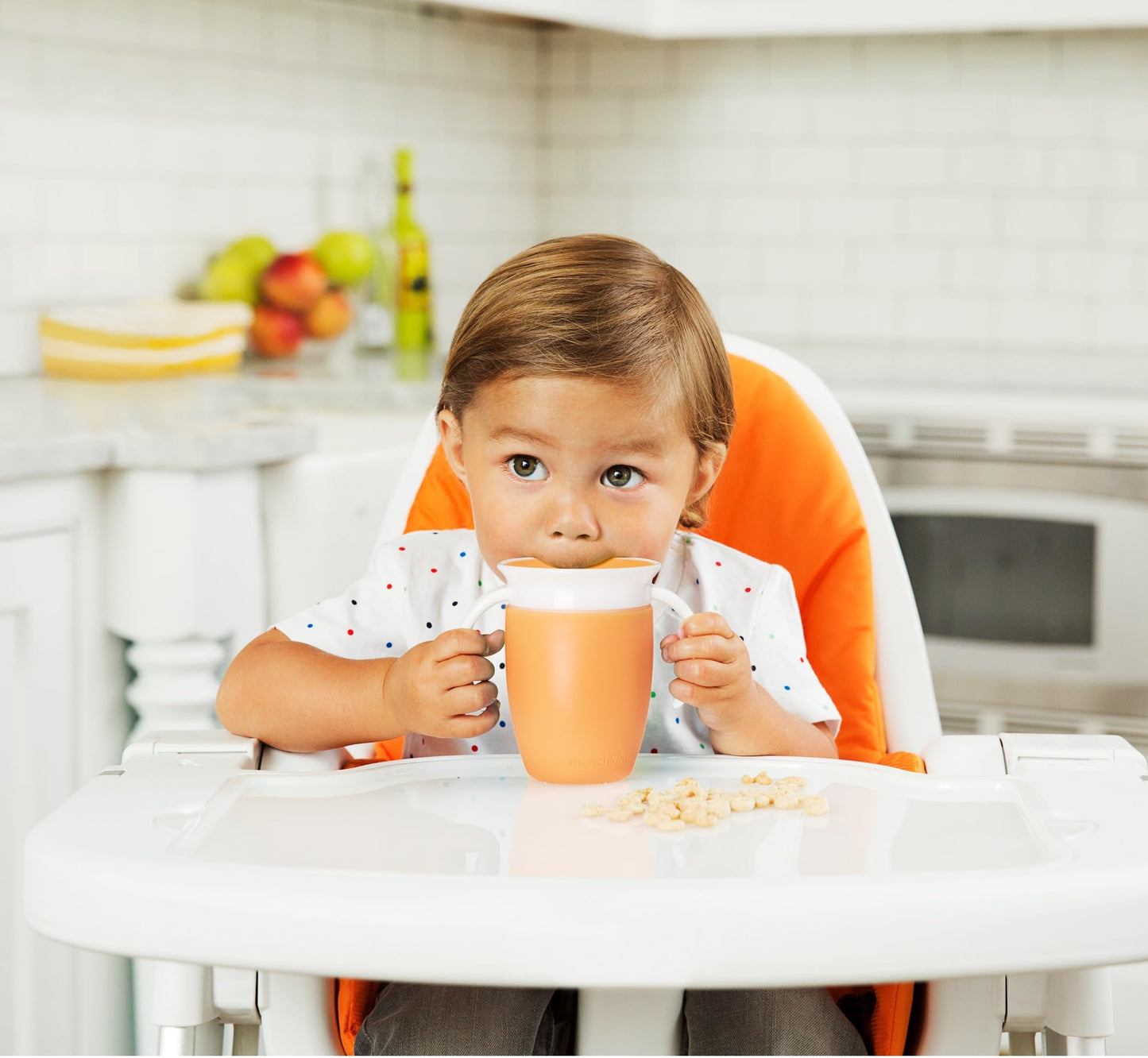 Munchkin Miracle 360 Sippy Cup | Trainer Toddler BPA Free Baby & Toddler Cups w.Handles | Non Spill | Dishwasher Safe Baby | Leakproof | 6+ Months| 7oz/207ml | 2 Pack | Blue/Green