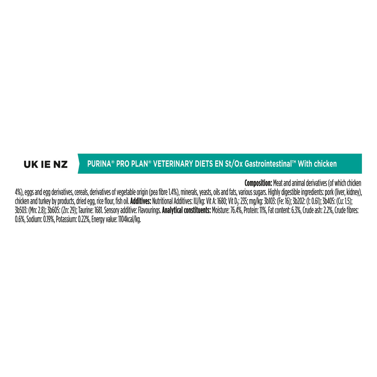 PRO PLAN VETERINARY DIETS UR Urinary Chicken Wet Cat Food 10x85g (Pack of 4)