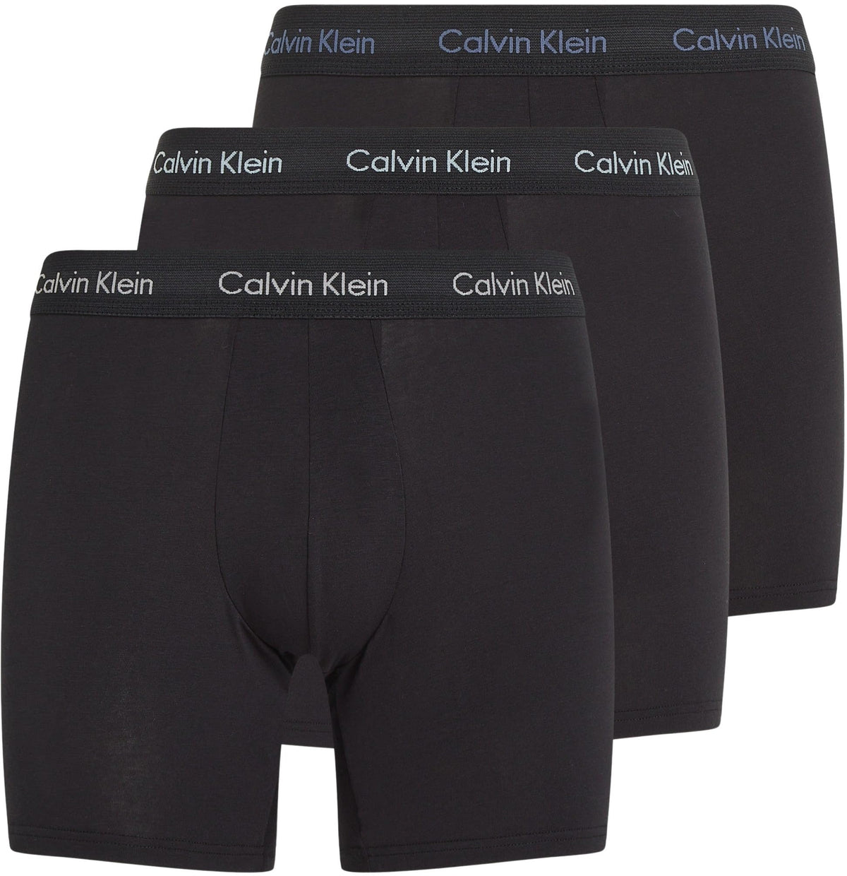 Calvin Klein Men’s 3 Pack Boxer Briefs with Logo Waistband
