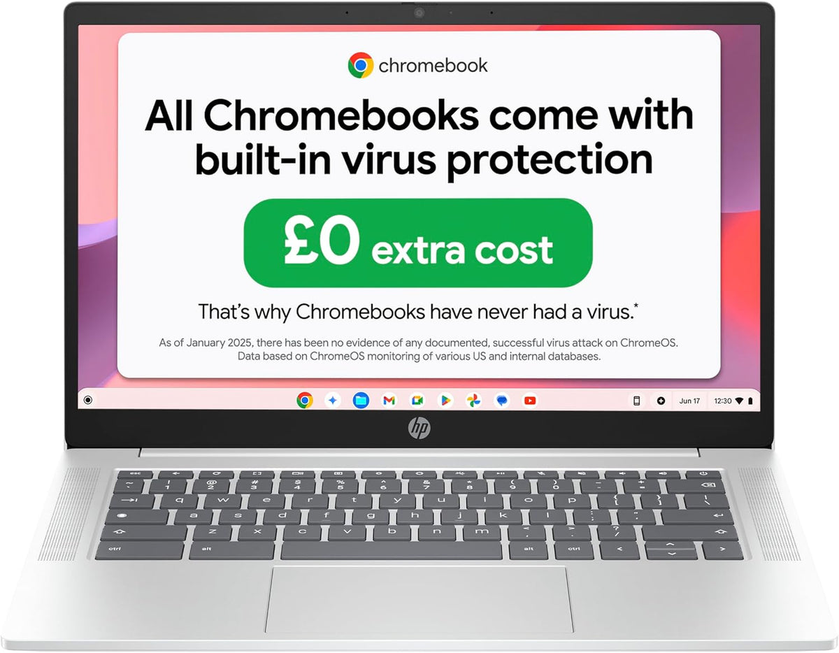 HP Chromebook 14" | Intel N100 Processor | 8 GB RAM | 128 GB UFS | Full HD