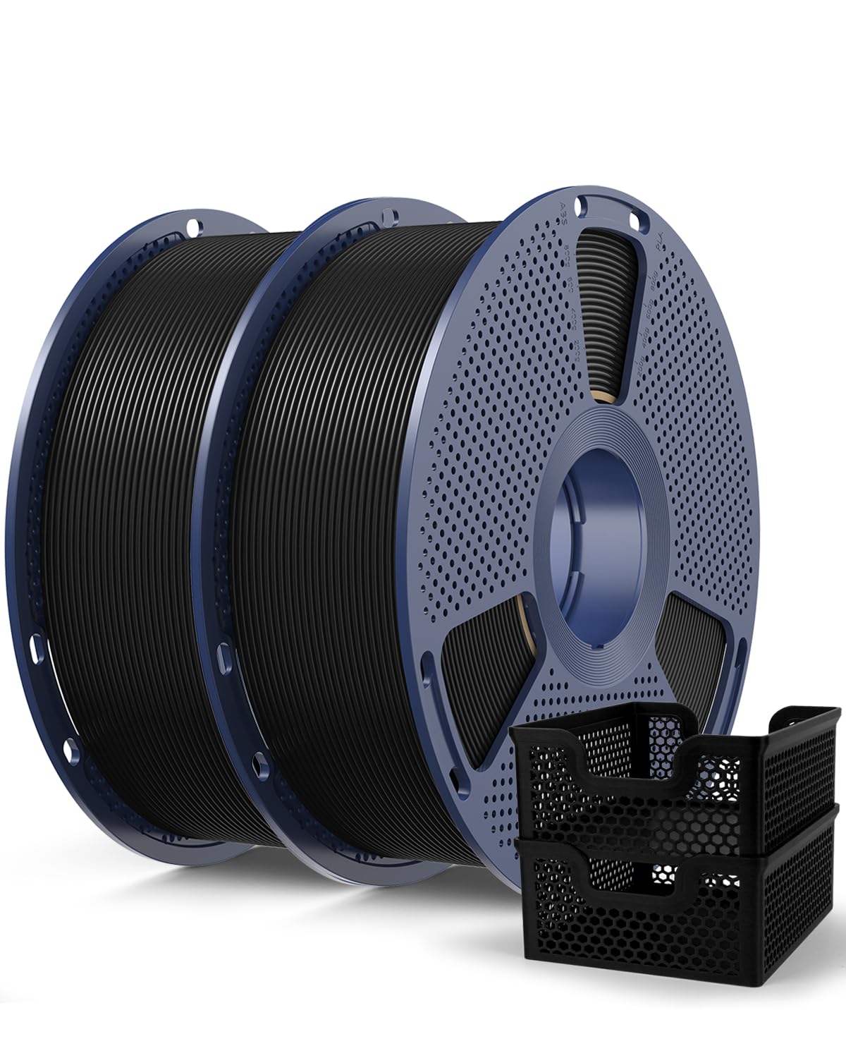 SUNLU Rapid PLA Plus 2.0 Filament Black 1KG, Upgraded PLA+ Filament 1.75mm