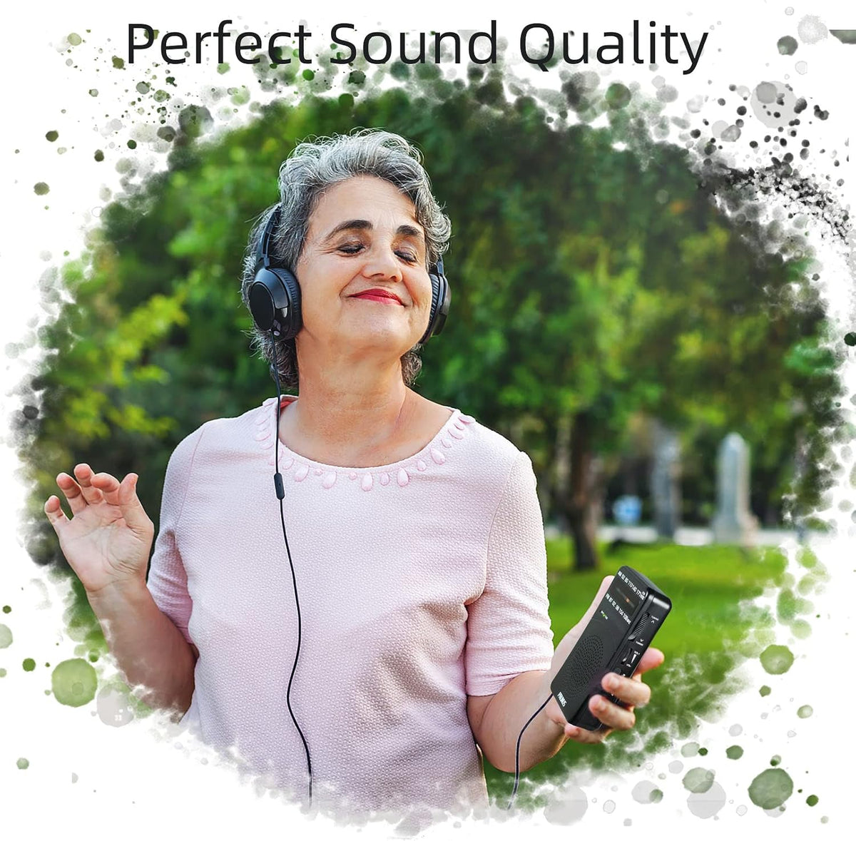 PRUNUS J-166 Portable Radio AM FM, Battery Operated Radio,Weather Radios