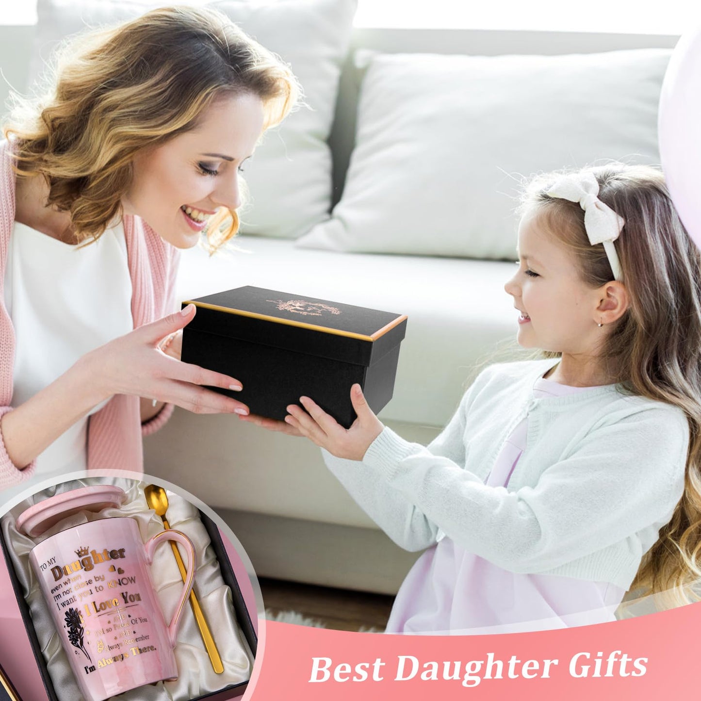 Unique Teacher Appreciation Gifts for Women - Best Teacher Gifts for Teachers, 14oz Pink Marble Ceramic Coffee Mug Printed with Gold, Retirement Birthday Graduation Ideas, End of The Year, Gift Boxed