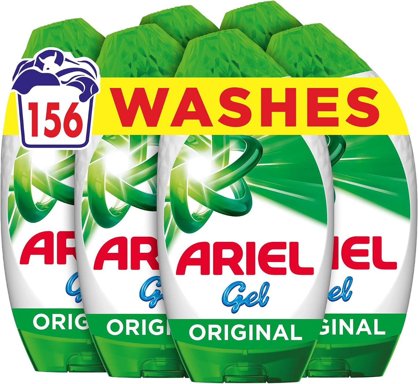 Ariel Original Washing Liquid Gel 6 x 858ml | 156 Washes