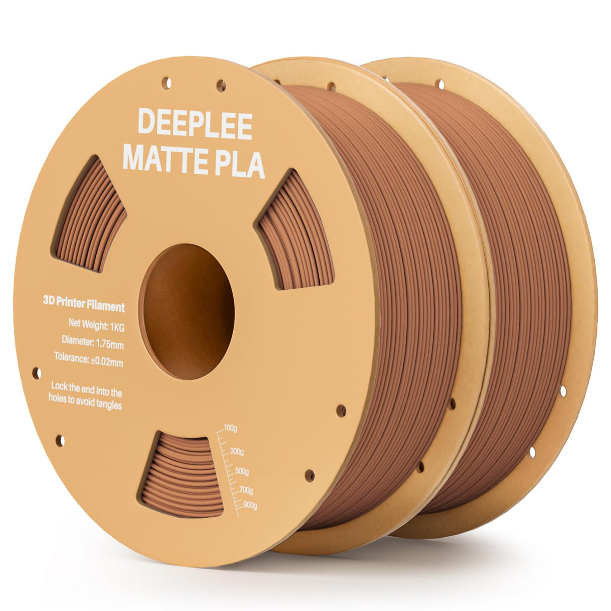 DEEPLEE Matte PLA Filament 1.75mm Matte White 1kg