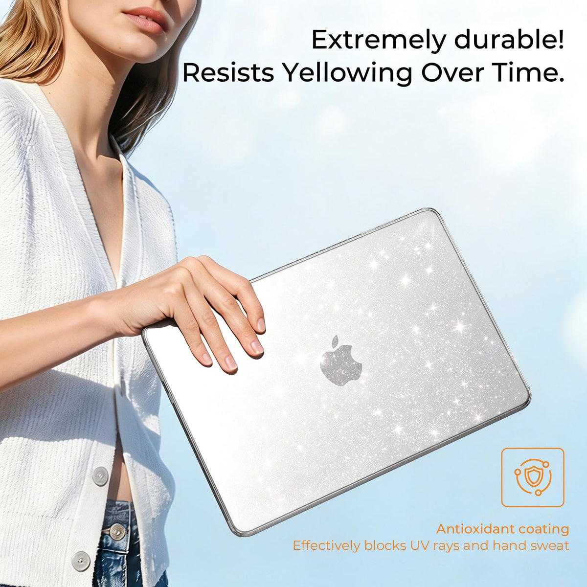 EooCoo for MacBook Neo Case 13 inch 2026 A3404 A18-Pro Crystal Clear