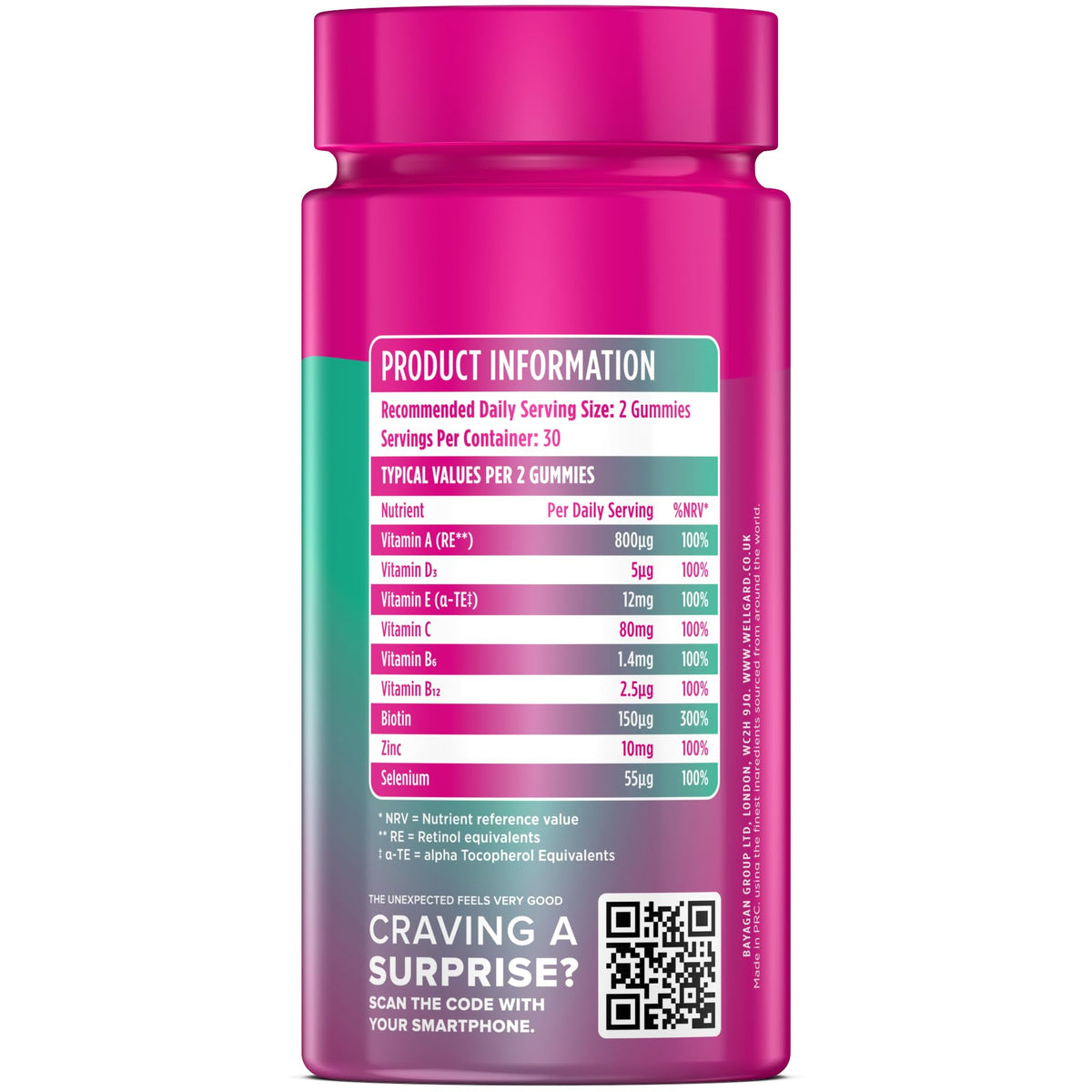 Wellgard Kids Calcium & D3 Gummies - 2 Month Supply - Vegan Chewable Calcium and Vitamin D3 Gummies, Mixed Berry Flavour