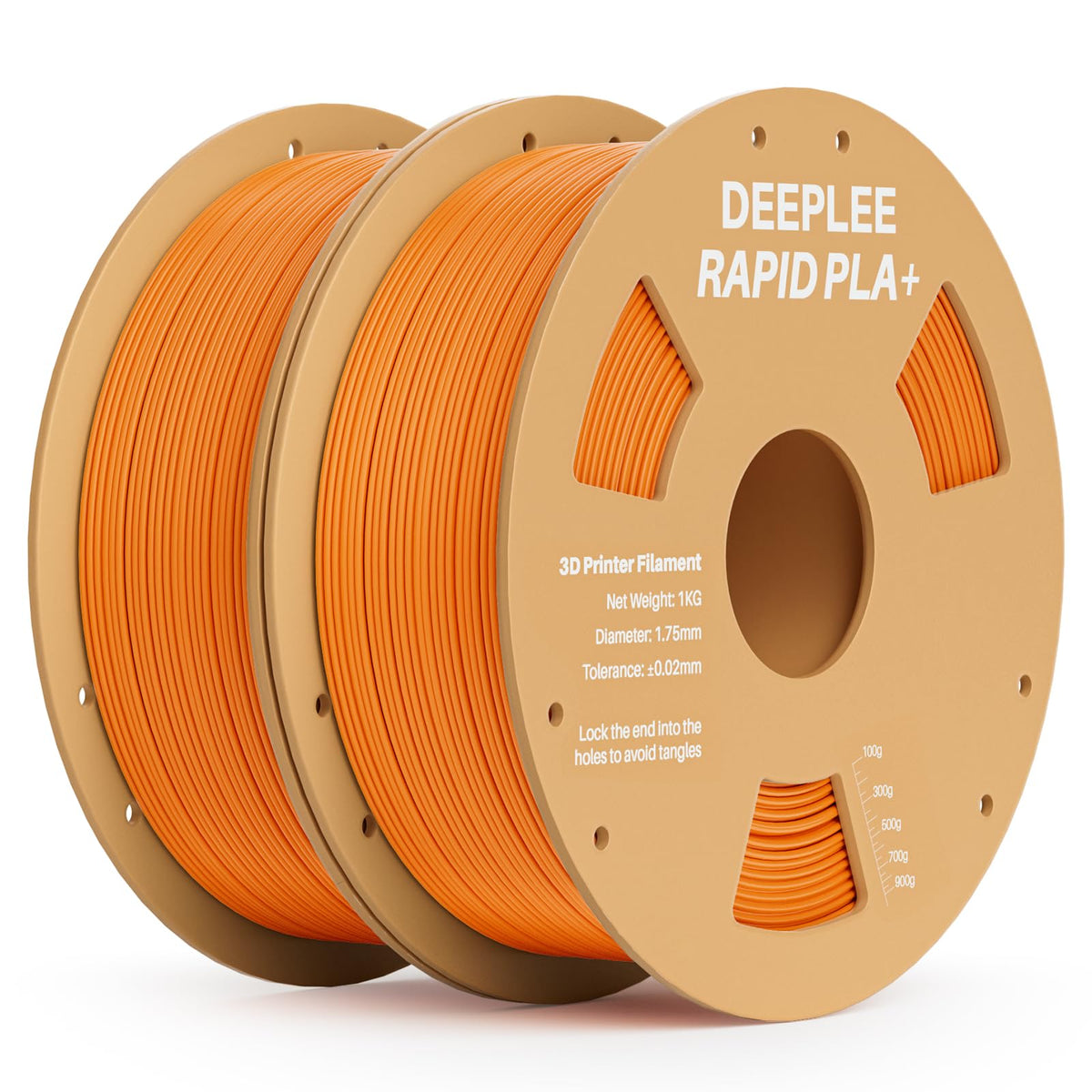 DEEPLEE Rapid PLA Plus Filament 1.75mm Orange 1kg