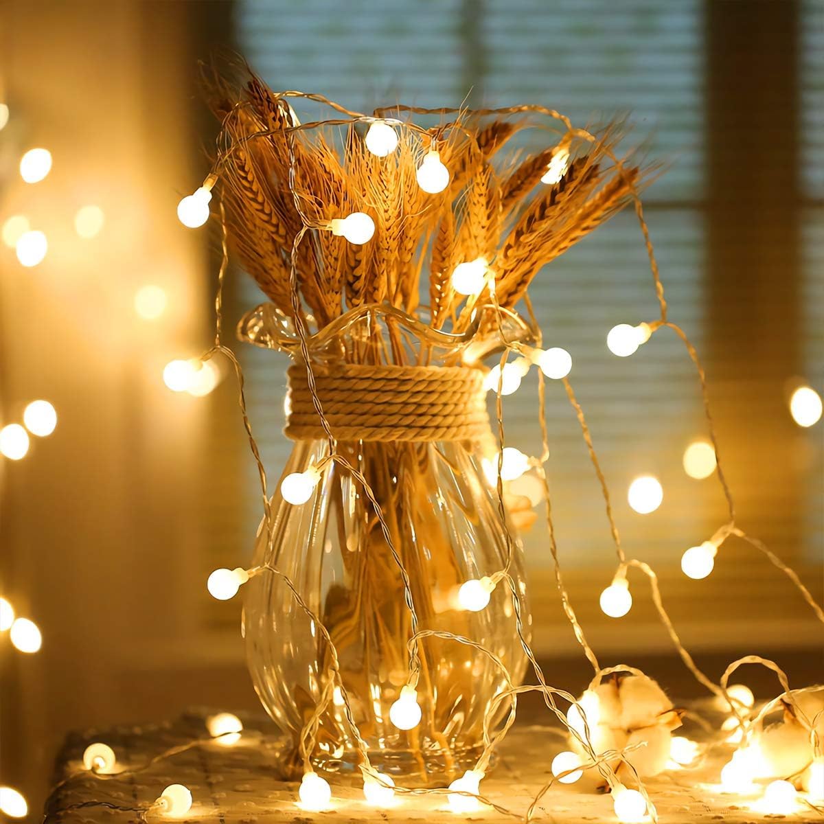 Fulighture Fairy Lights Battery Operated: 5m 16ft 40LED Snowflake