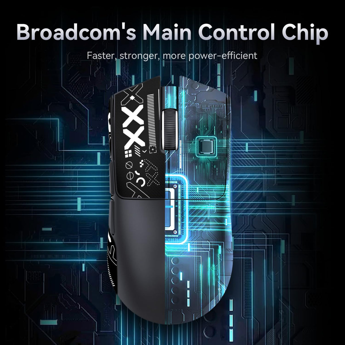 ATTACK SHARK X11 Gaming Mouse with Magnetic Charging Dock, PixArt PAW3311 Gaming Sensor, BT/2.4G Wireless/Wired Gaming Mouse with Mouse Grip Tape, 22000 DPI, Gamer Mice for Win11/Xbox/PS/Mac (Red)