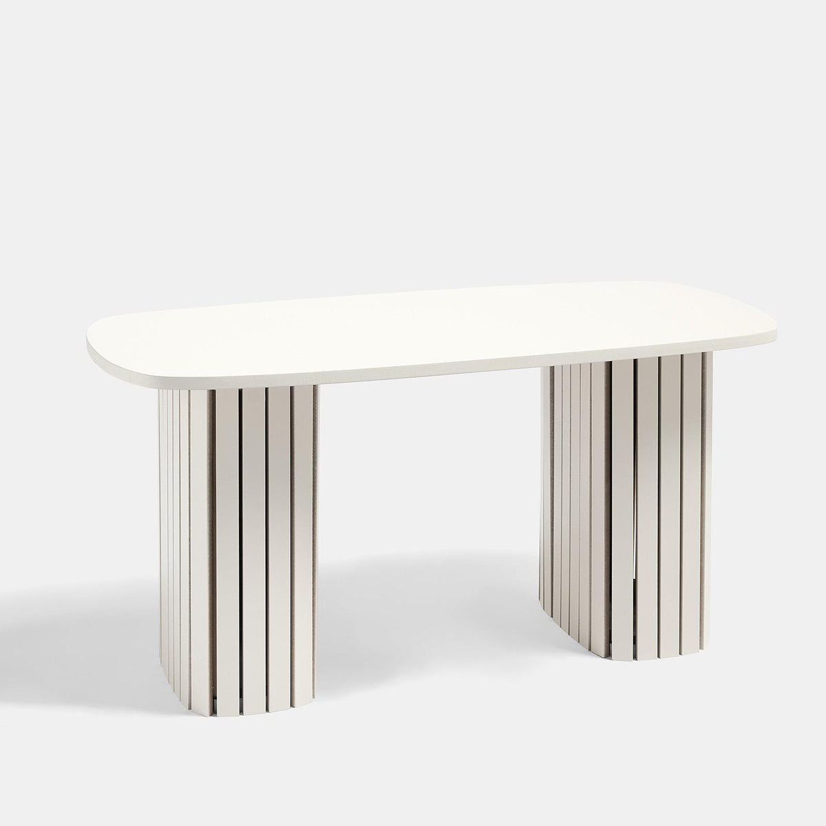 OHS Madison Coffee Table Ribbed Engineered Wood Side End Desk Home Decor