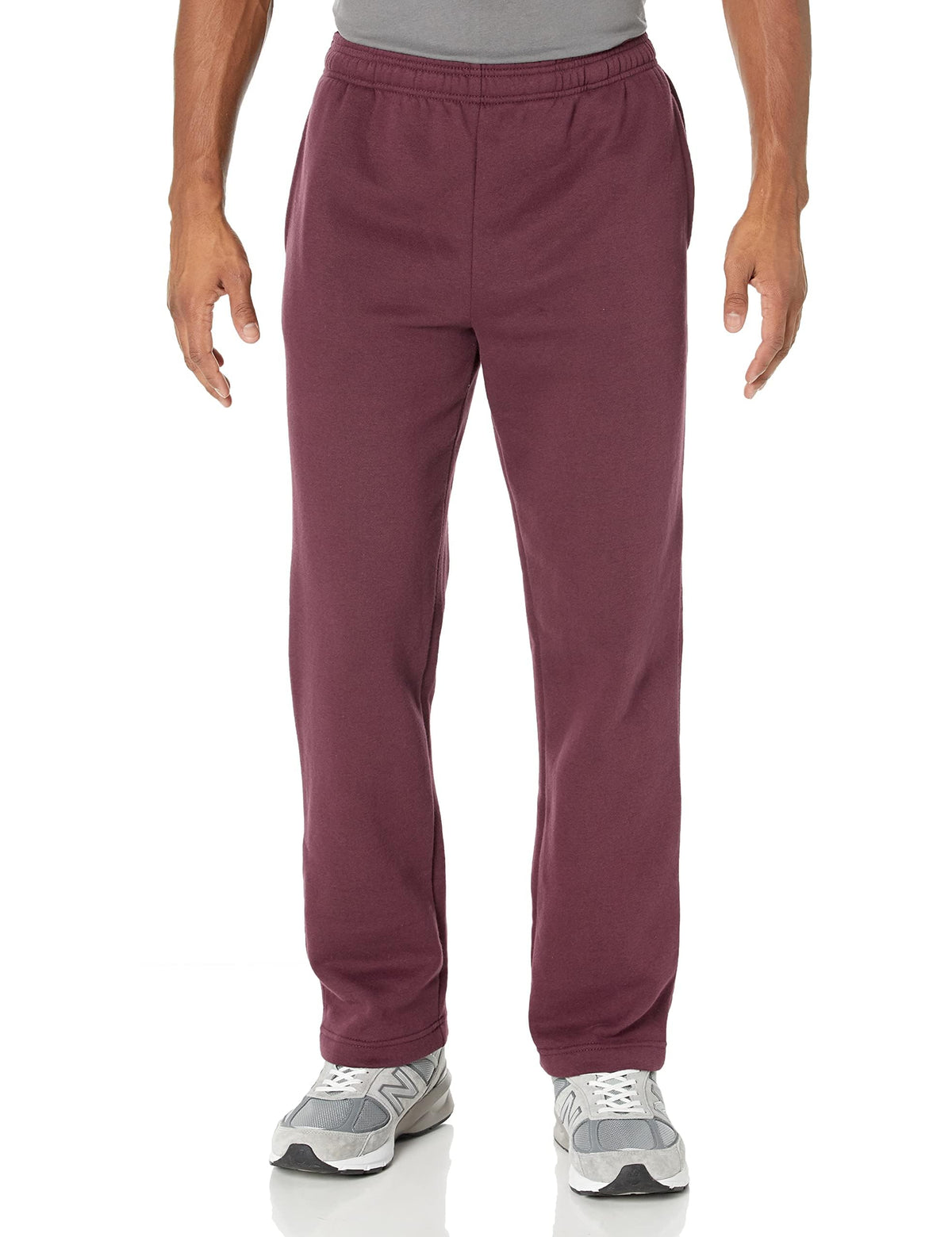 Amazon Essentials Men's Fleece Open Bottom Sweatpant (Available in Big and Tall)