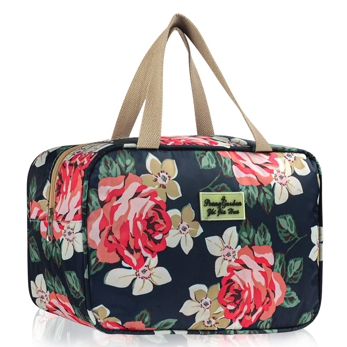 Aucuu Toiletry Bag, Large Full Size Toiletry Bag, Travel Hand-Held Make up Wash Bags, Portable Waterproof Toile-Try Kit, Bathroom Storage Case, Cosmetic Organizer for Travel, Camping for Women Girl