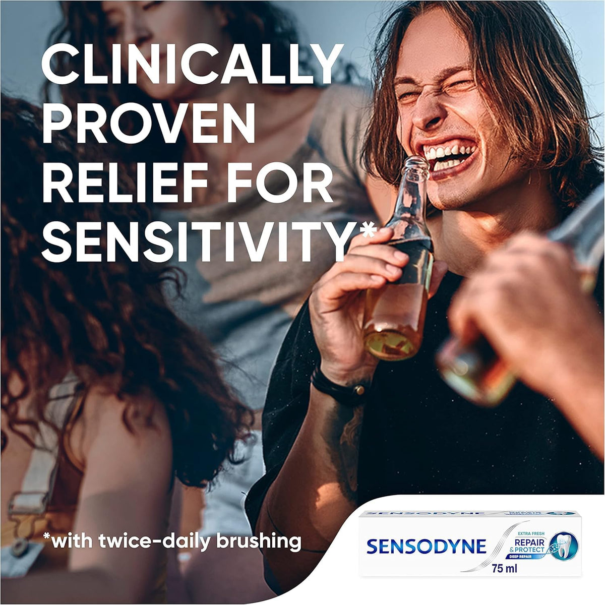 Sensodyne Repair & Protect Original Toothpaste, Sensitive Teeth, Mint, 75 ml