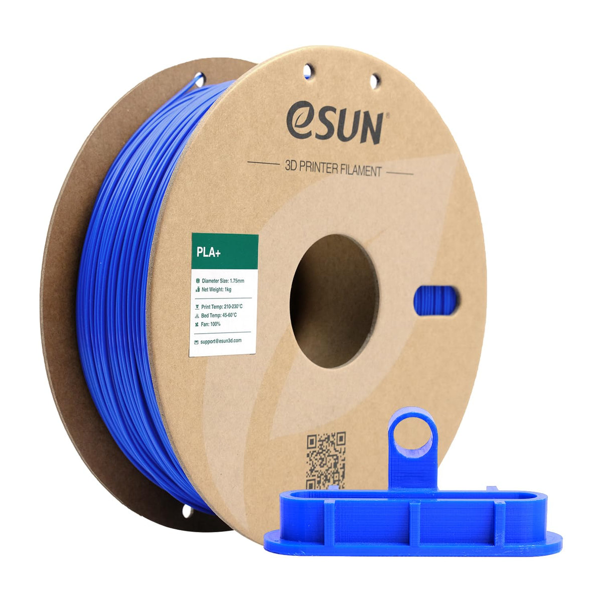 eSUN PLA+ 3D Printing Filament 1KG(2.2lbs), Enhanced Toughness, Cold White