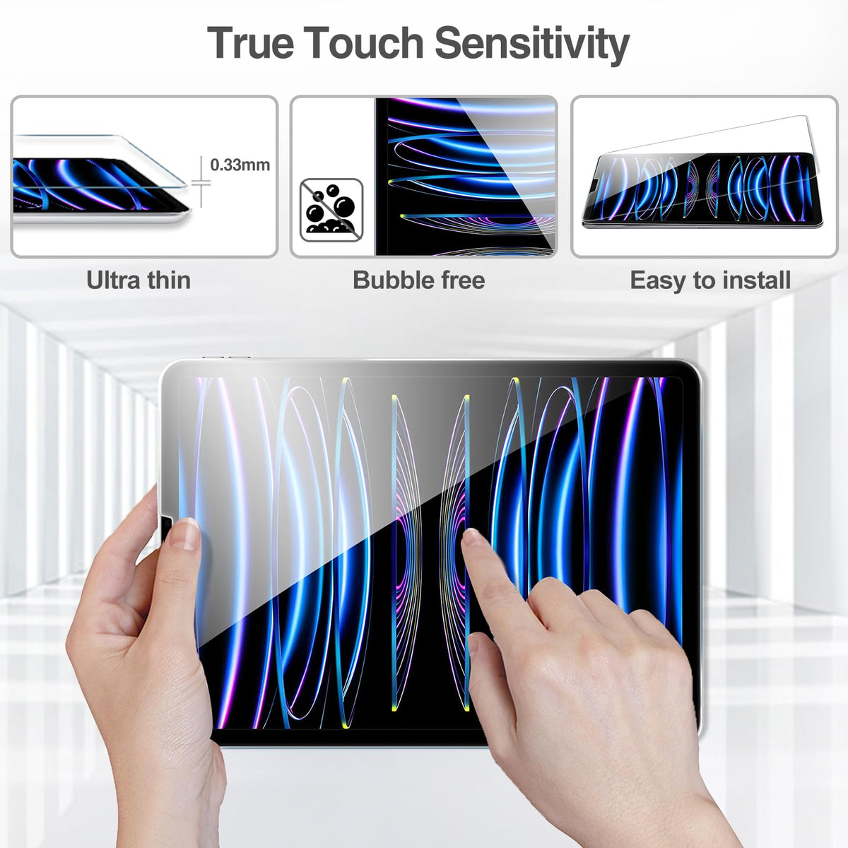 ProCase 2 Pack Screen Protector for iPad A16 2025 11th 11"/10th 2022 10.9"