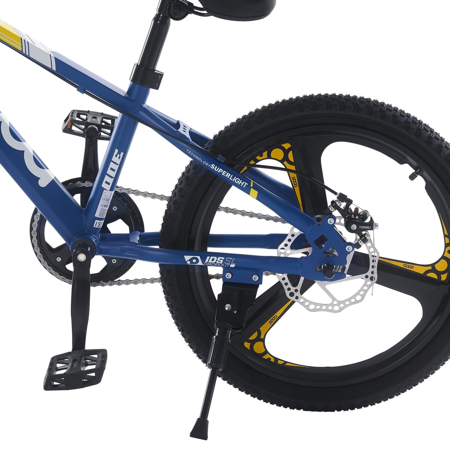 BSTSEL Kids Bike 18" 20" 22" 24" Inch Youth Bike Shock Absorber Bike,12.25-Inch Frame,V-Brakes,Suitable for 9-14 Year Old Boys and Girls Mountain Bikes Pink Blue Bicycle