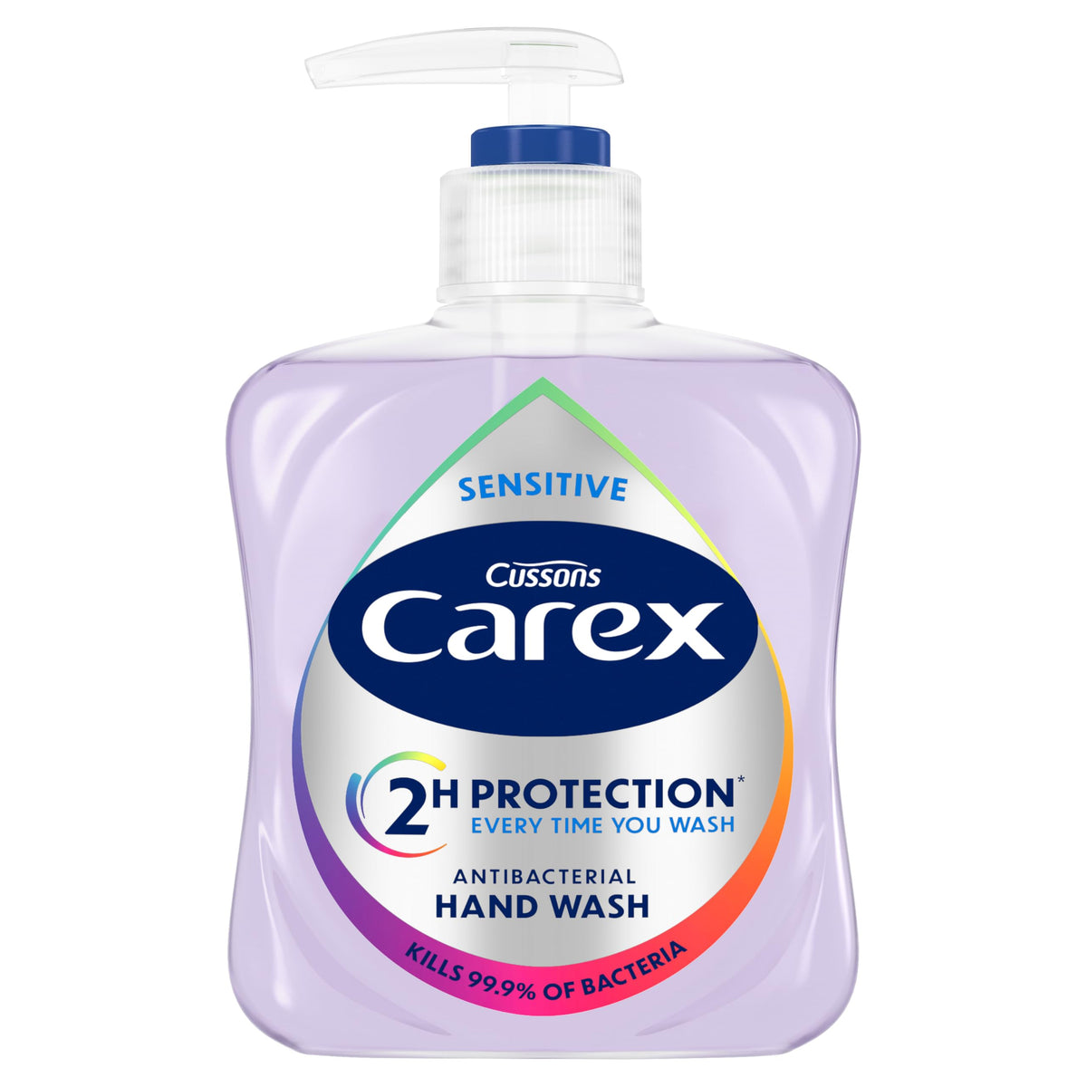 Carex 2 Hour Protection Antibacterial Peony and Blossom Hand Wash, Clean & Protect Hands, Bulk Buy, Pack of 6 x 250ml