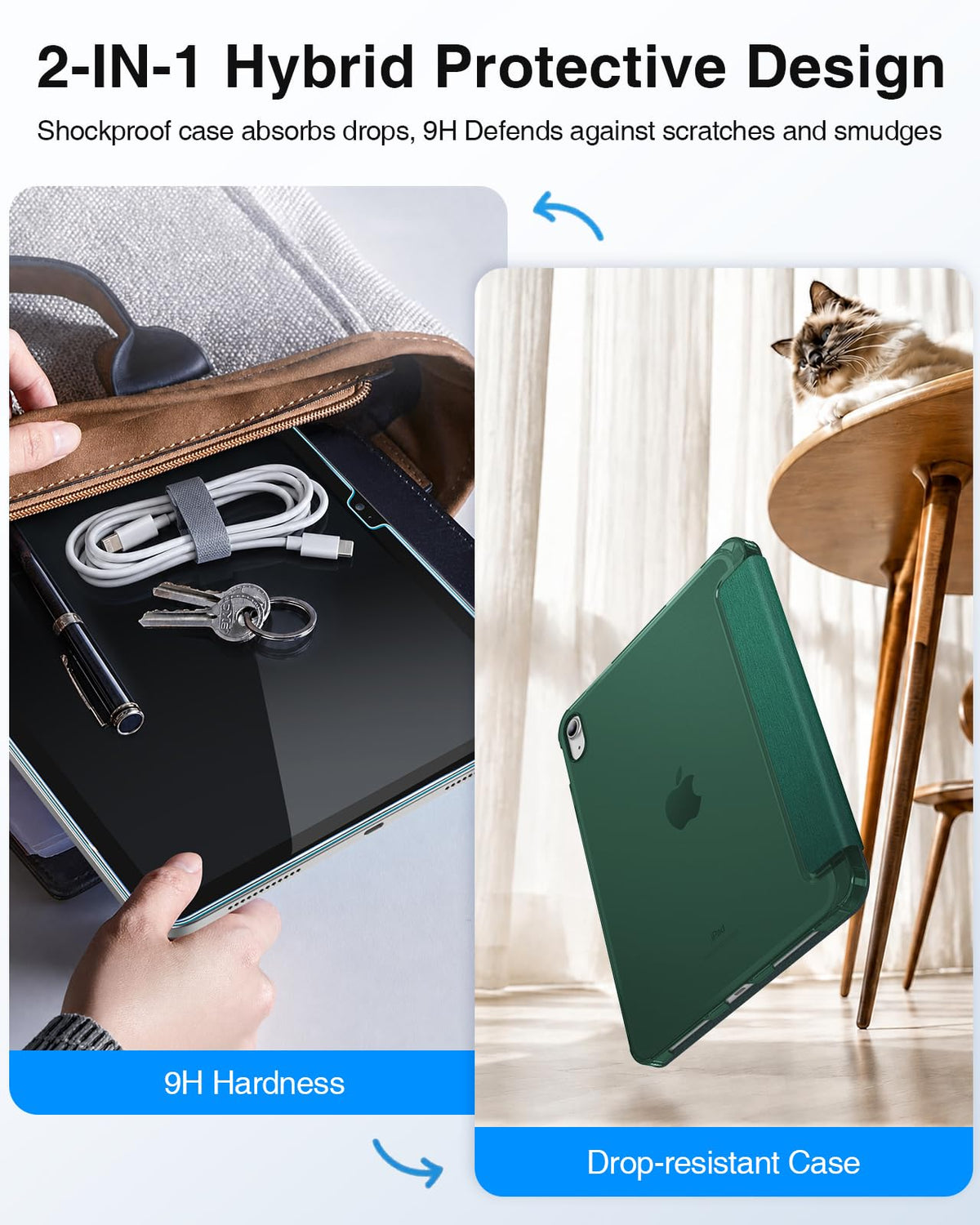 FINTIE Case & Screen Protector Set for iPad A16 11th/10th Gen 11/10.9 Inch