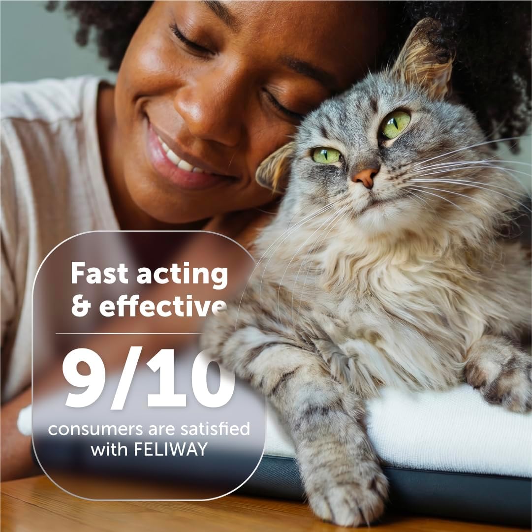FELIWAY Optimum Cat Calming Plug-In Pheromone Diffuser Starter Kit