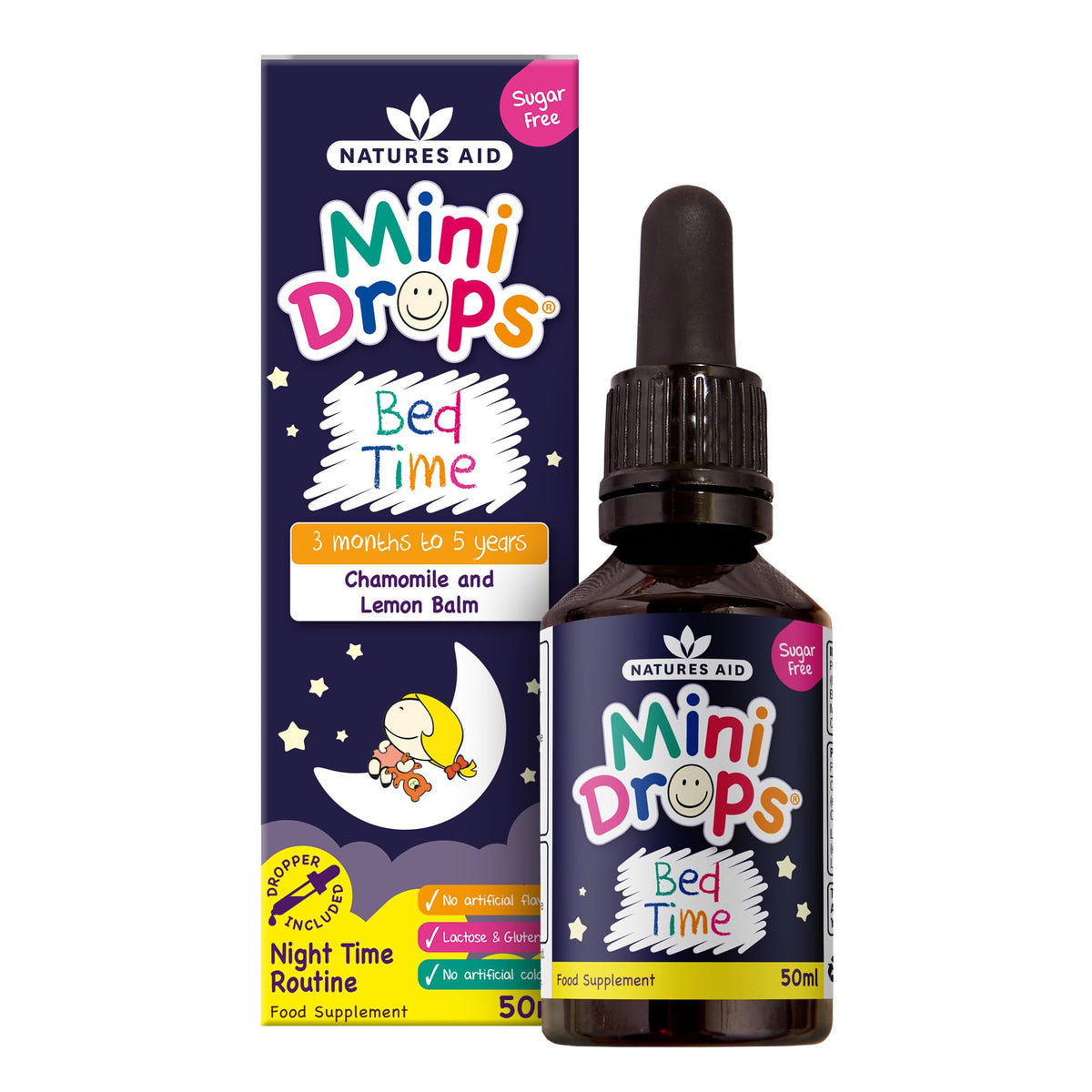 Natures Aid Mini Drops Multi-Vitamin for Babies, Kids & Children 50ml
