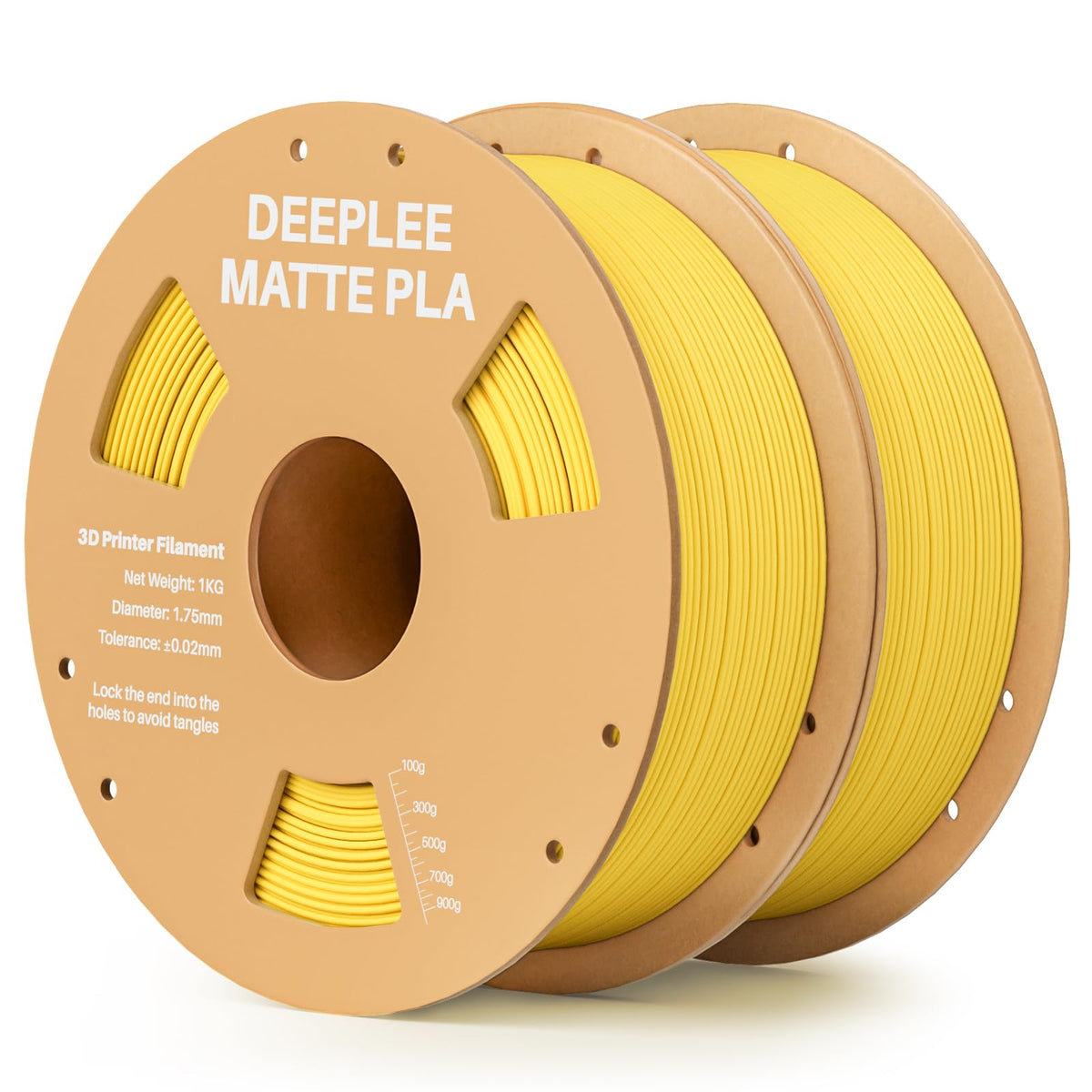 DEEPLEE Matte PLA Filament 1.75mm Matte White 1kg