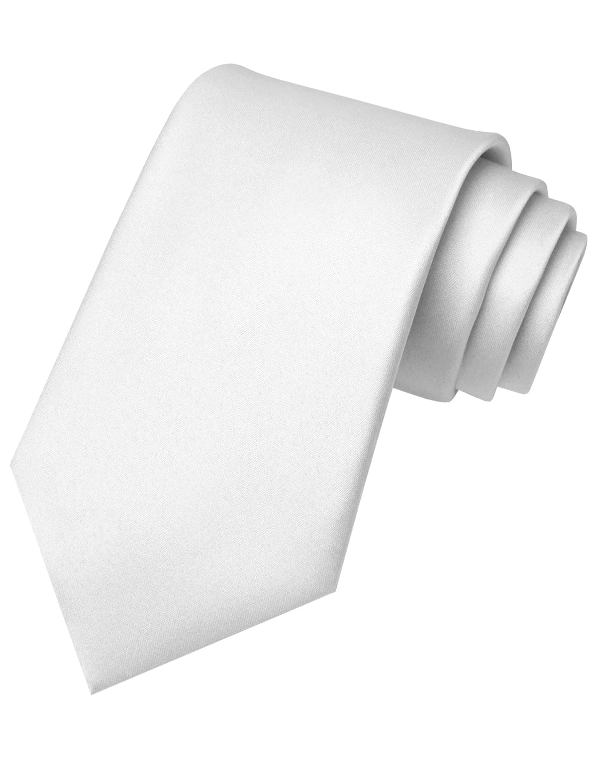 RBOCOTT Solid Color Tie Mens Necktie for Business and Wedding Party