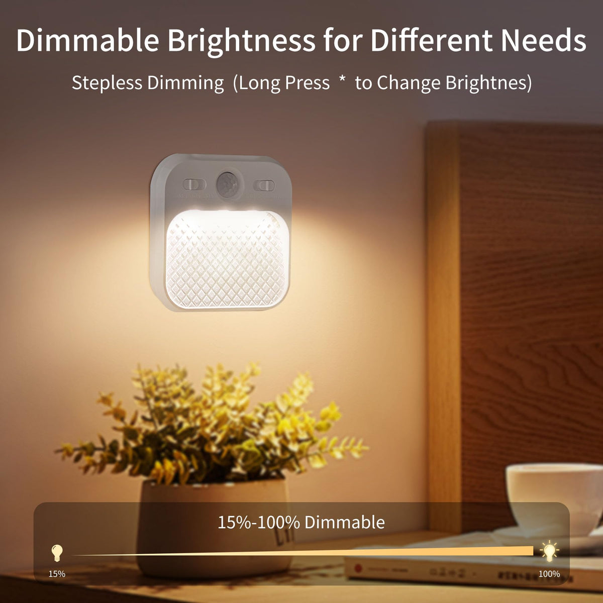 Motion Sensor Night Light, (4 Pack) Warm White Night Light Indoor Lamps