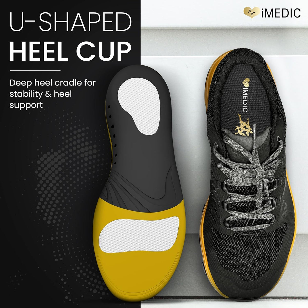 iMedic Orthotic Insoles for Plantar Fasciitis, Size L UK 9-10