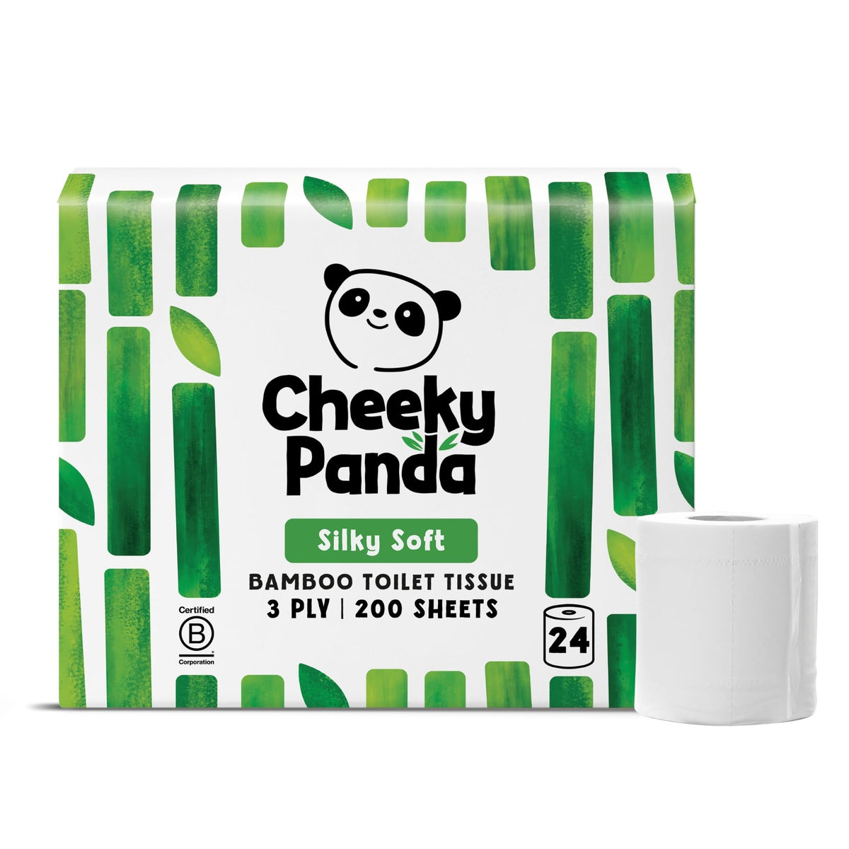 The Cheeky Panda Bamboo Toilet Paper – 9 Rolls of Toilet Paper | Plastic Free Packaging and Sustainable Toilet Tissue | 100% Compostable