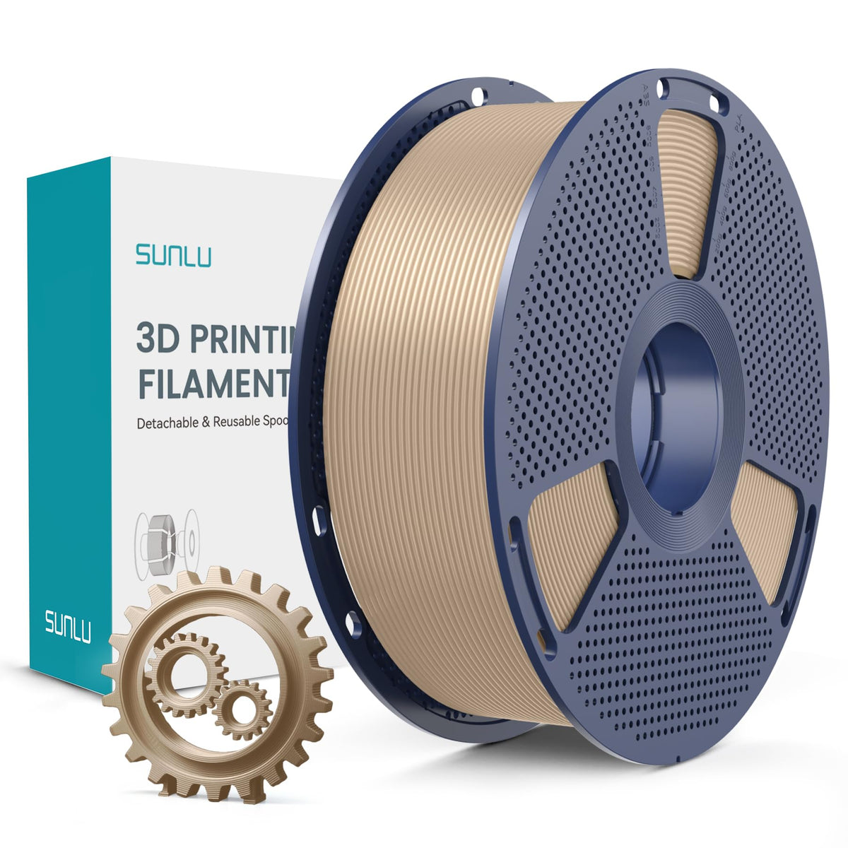 SUNLU Premium PLA+ Filament 1.75mm, Enhanced Durability and High Strength