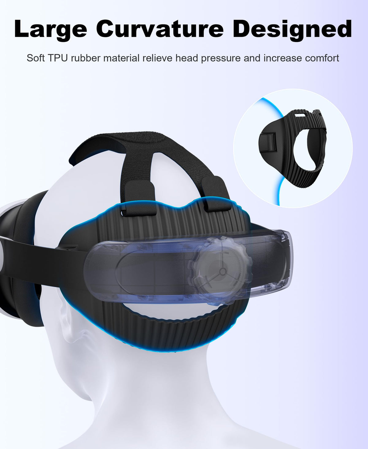 HELLCOOL Head Strap with 10000mAh Battery Pack Cables for Meta Quest 3S/3/2,Adjustable Elite Strap Replacement Intended for Quest Head Strap,VR Headset Accessories