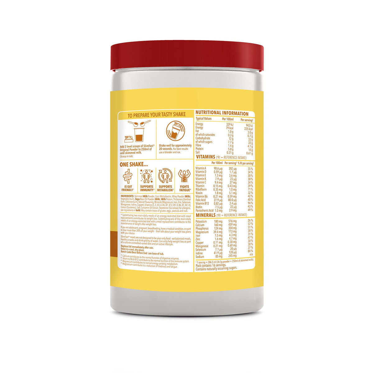 SlimFast • Meal Replacement Powder • Caramelised Biscuit Flavour • 584g