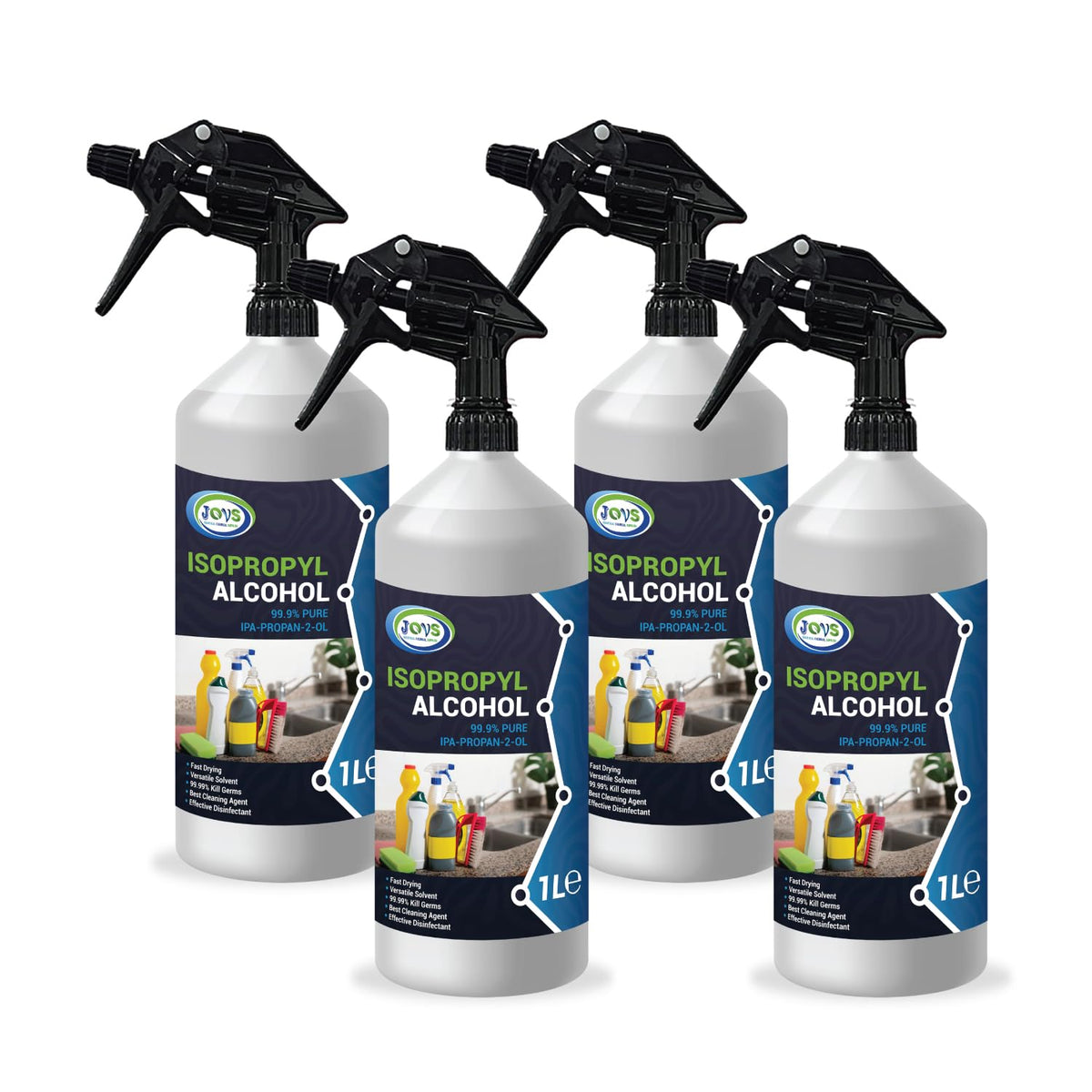 Isopropyl Alcohol IPA 99.9% 1L | Pure Lab Grade | Isopropanol 1 Litre | Rubbing Alcohol for Cleaning and Disinfecting | Solvent for Electronics, Hospitals, Windows, Glass, Appliances.