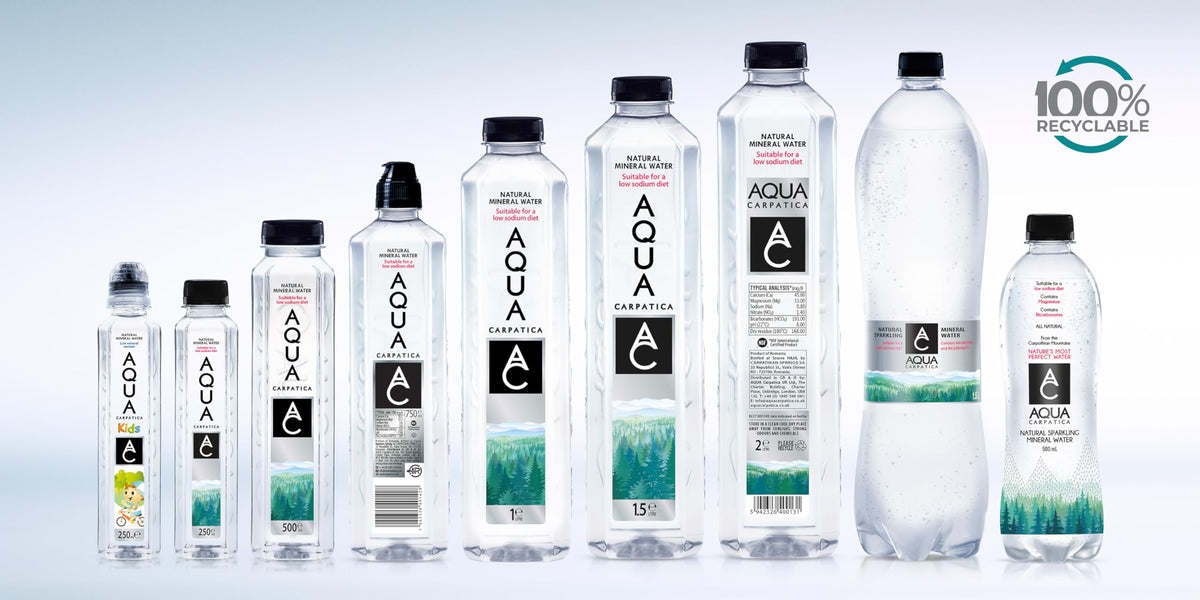 AQUA Carpatica Still Mineral Water, Naturally Alkaline, PET, 6 x 500ml