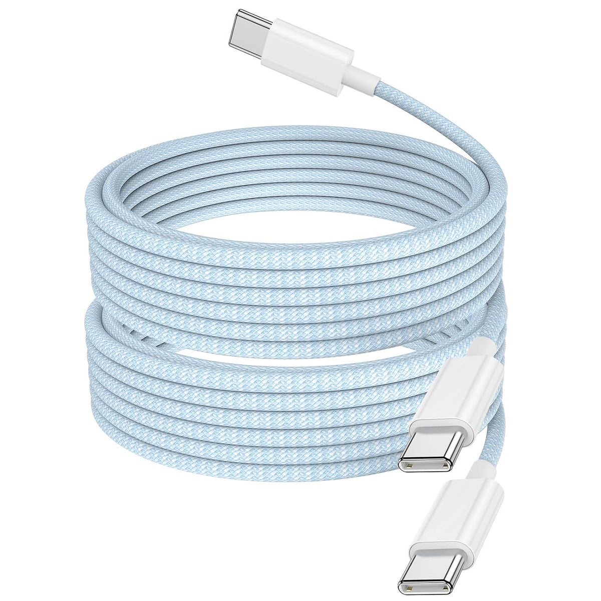USB C Charger Cable, 2Pack 2M Braided iPhone Cable USB C to C Fast Charging for Apple iPhone 17 16 15 Pro Max Pro Plus, for iPad Pro/Air/Mini, for MacBook Air/Pro, for Samsung Galaxy Series and more