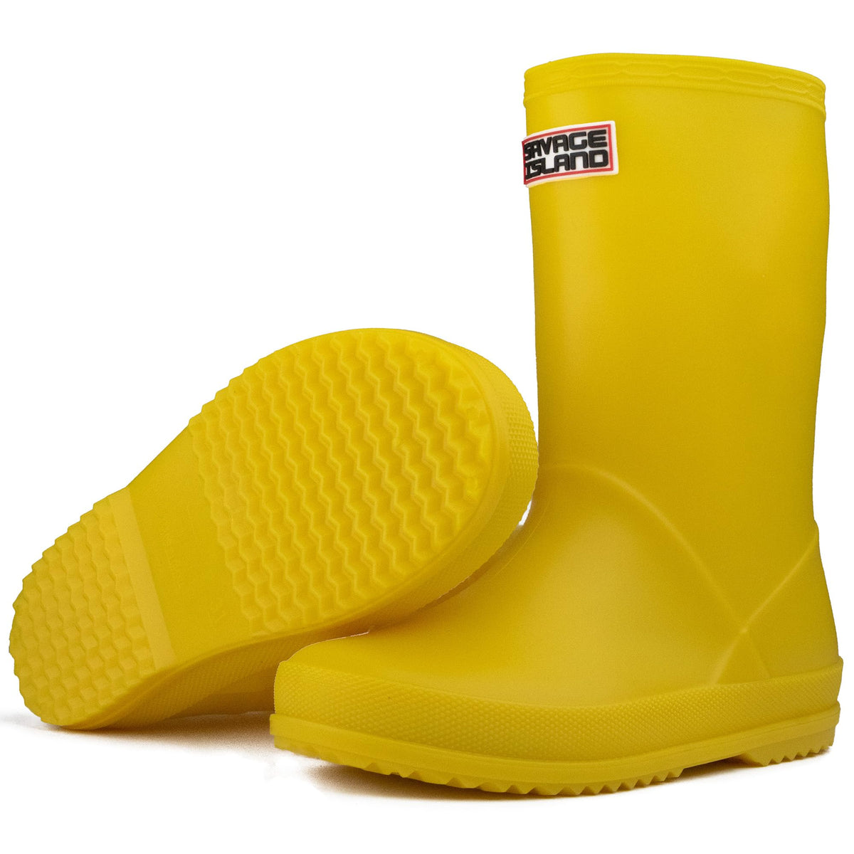 Savage Island Kids Wellies Boys & Girls Waterproof Wellington Boots - Toddler & Children’s Rain Boots - Unisex Welly Shoes