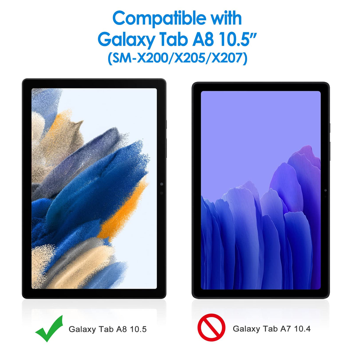 JETech Screen Protector for Galaxy Tab S10 Lite/S10 FE/S9 FE/S9, 2-Pack