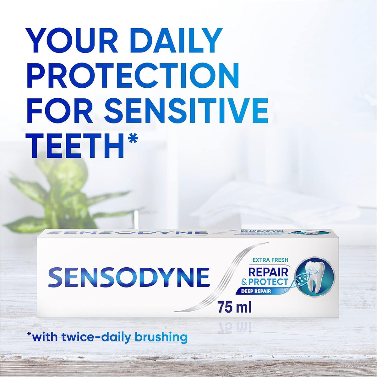 Sensodyne Repair & Protect Original Toothpaste, Sensitive Teeth, Mint, 75 ml