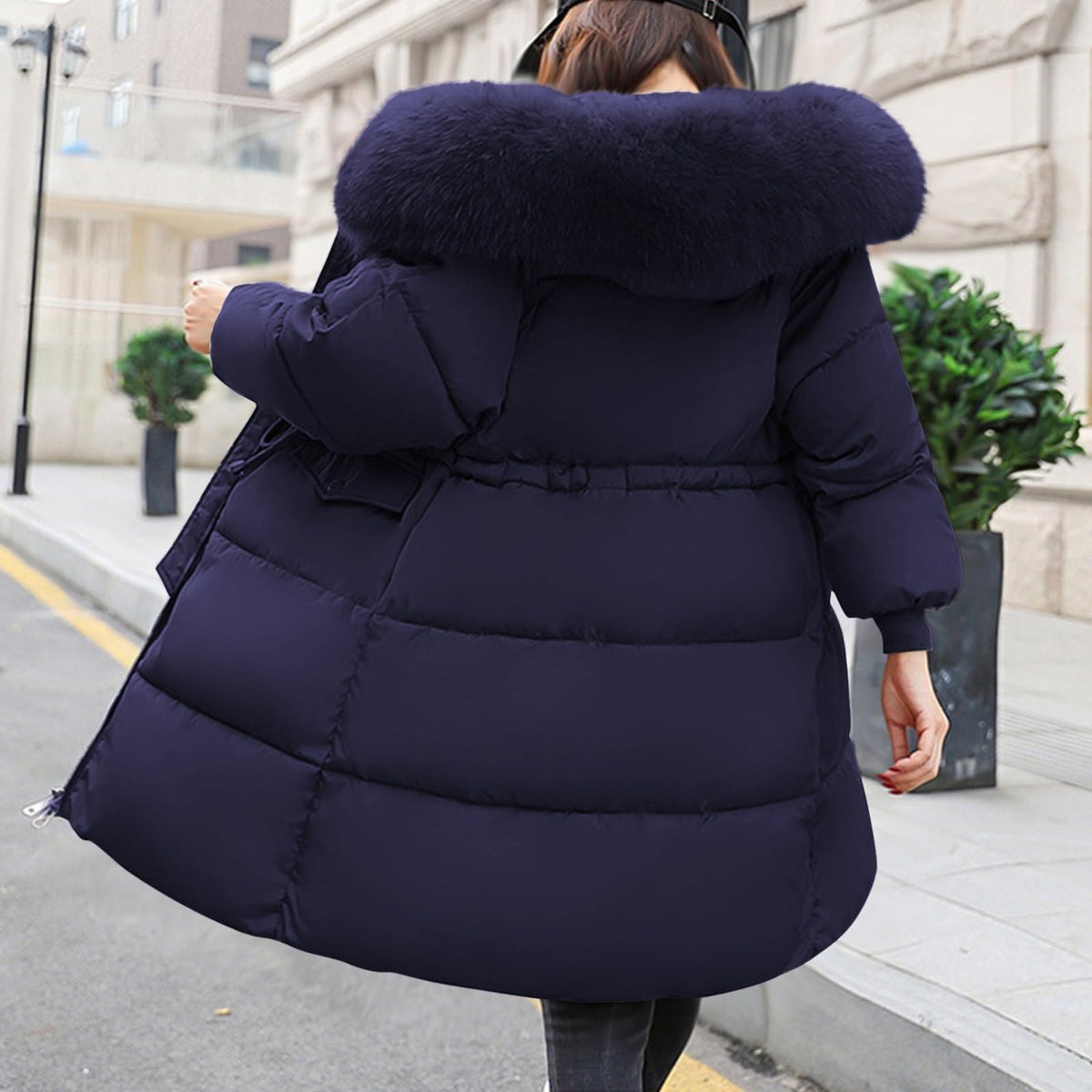 Women's Winter Puffer Jacket Warm Padded Coat for UK Daily Wear