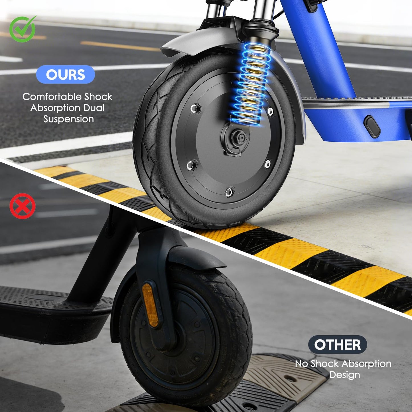 Zephyride V8 Electric Scooter — 350W, 25 km/h, 28-35 km Range, Smart App | UL-2272 Certified