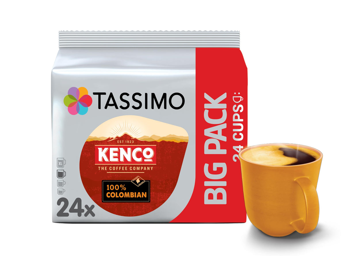 Tassimo Kenco Americano Grande XL Coffee Pods x16 (Pack of 5, Total 80 Drinks)