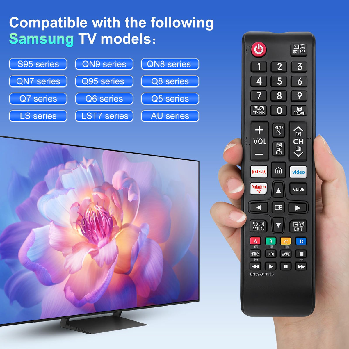 Universal for Samsung TV Remote Replacement【2 Pack】